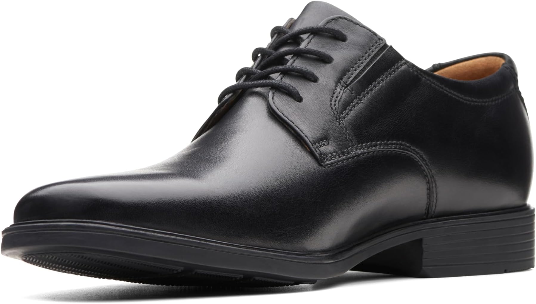 Clarks Men's Business Shoes, Leather Shoes, Lace-up Shoes, Lightweight, Breathable, Anti-Fatigue, Genuine Leather