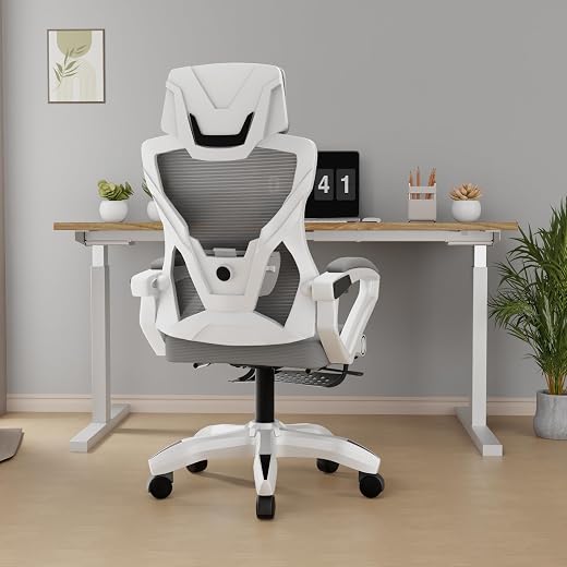 beAAtho Astra: with Luxurious Leg Support, 4D Lumbar Support, 145° Recline & Adjustable Tilt Office & Study Mesh High Back...