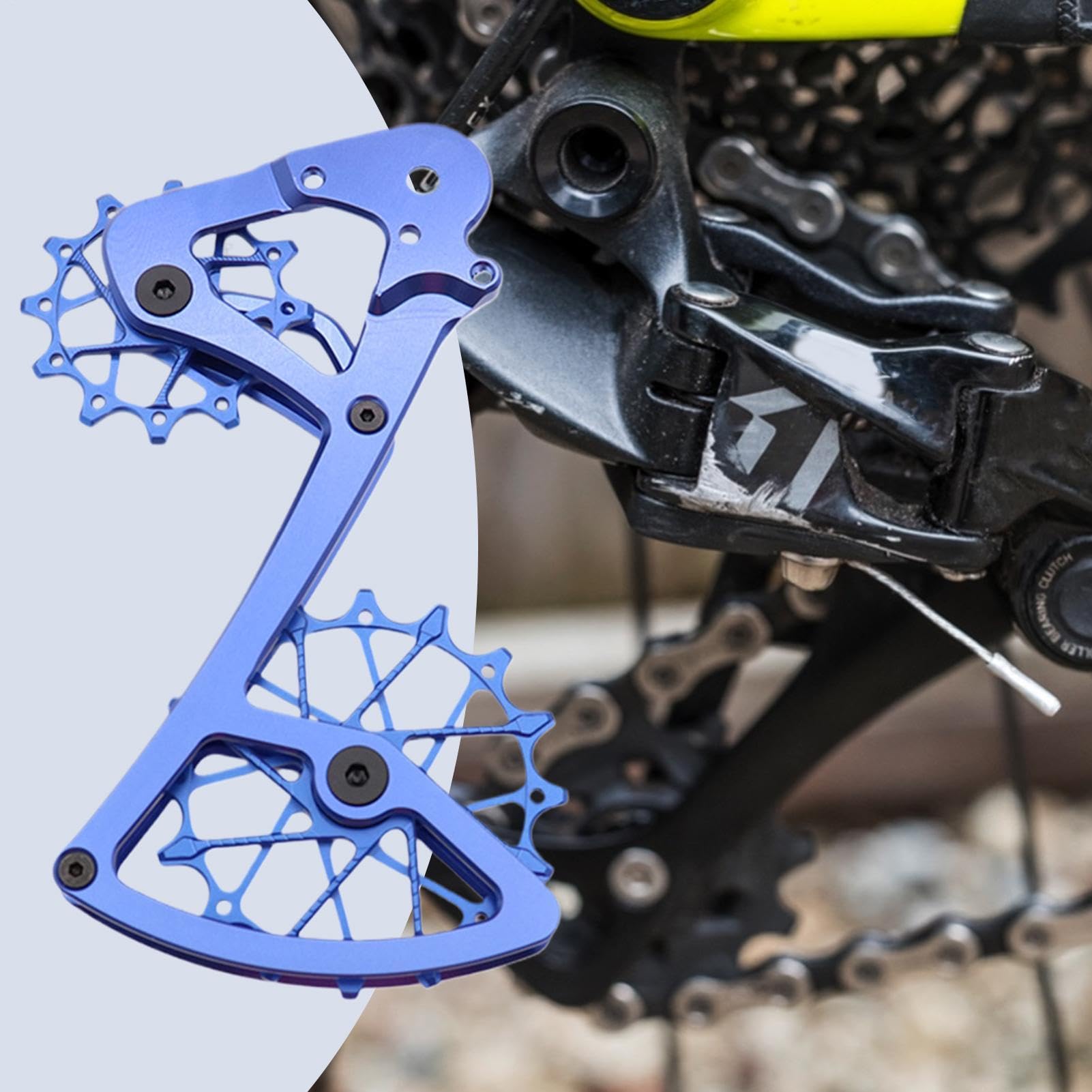 Puleggia Ruota Guida Ciclismo Ricambio cambio in lega di alluminio | Deragliatore Posteriore Kit Sostituzione Comandi Cambio Per Bici Montagna Strada Urbana Parti Ciclismo
