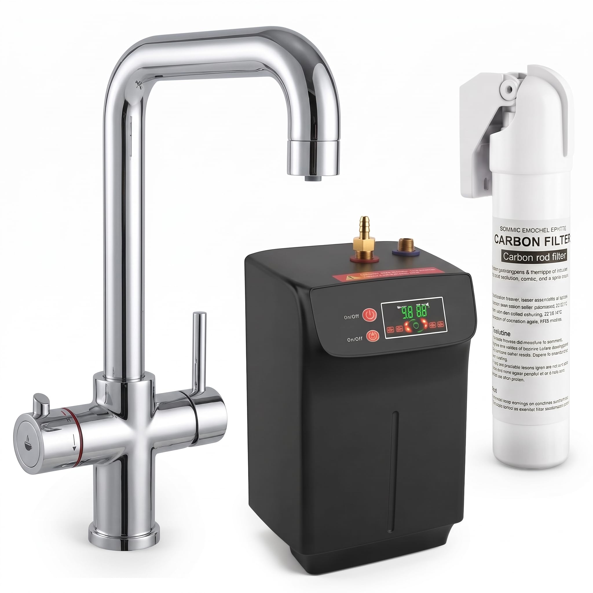 3 in 1 Instant Boiling Water Tap Hot Water Boiler Kitchen Mixer with Filter