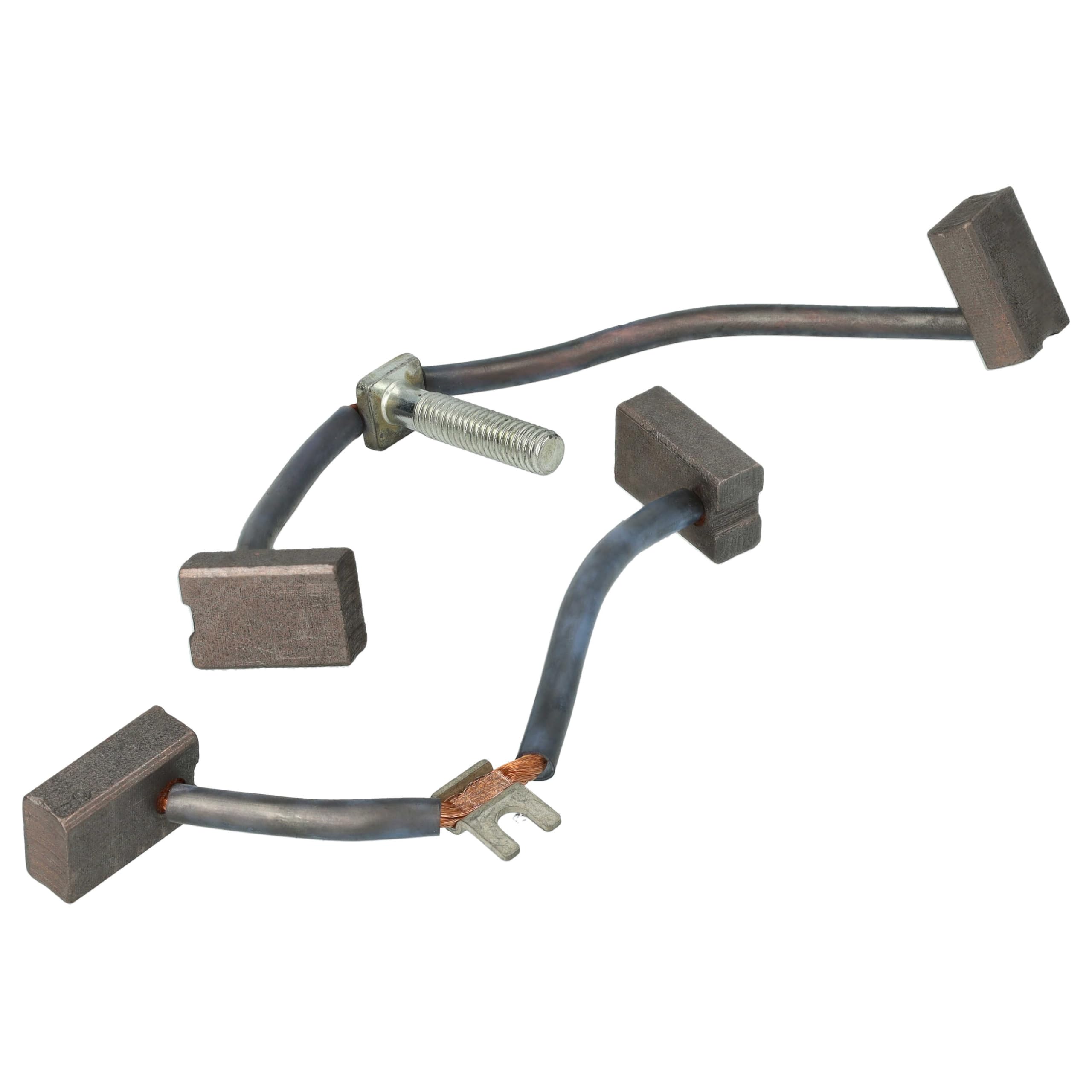 vhbw 4x Spazzola di carbone 19 x 12,45 x 7 mm compatibile con Zepro sponda idraulica