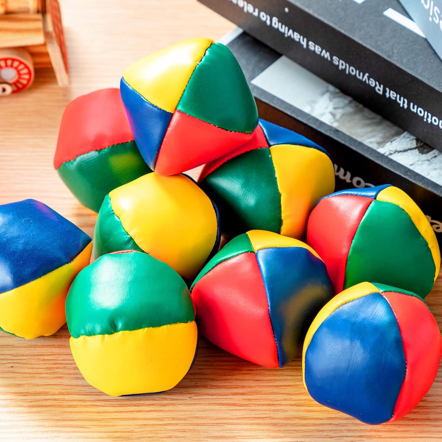 Leitee 36 Pcs Juggling Balls for Beginners 2 Inch Small Soft Durable Colorful Juggling Balls Bulk for Adults(Blue, Yellow, Red, Green)