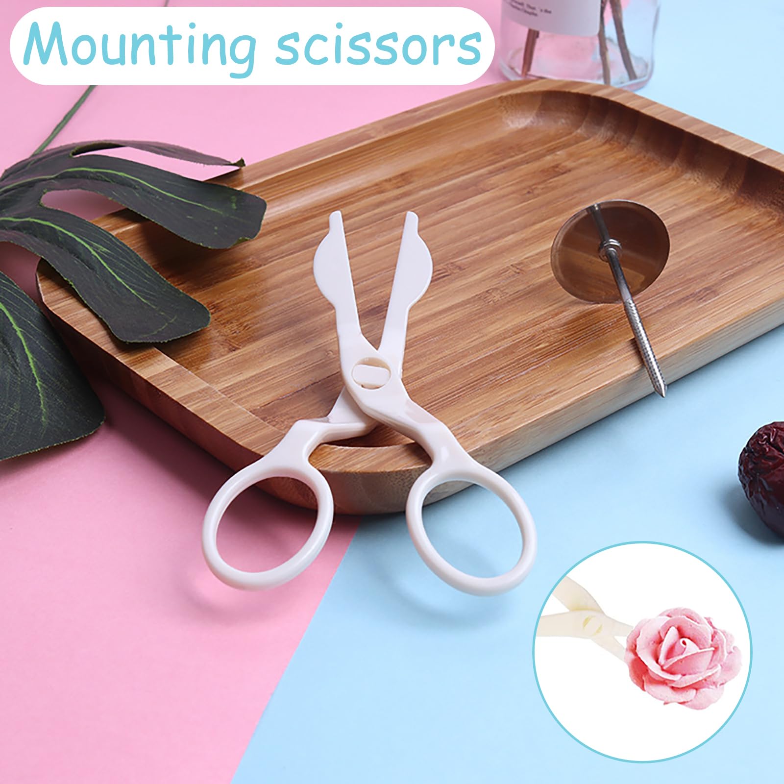 8 Piece Icing Flower Nail Set, 4 Size Cake Decoration Icing Flower Nail and Cup Cake Decoration, 2 Flower Lifters - Image 4