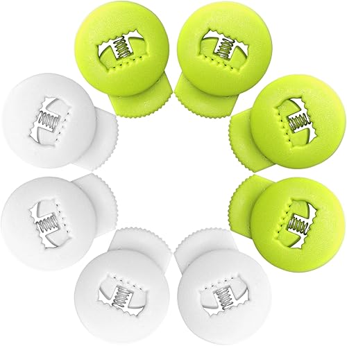 Jomeya Cerraduras de guante, cerraduras de encaje para guantes de béisbol, paquete de 8, no requiere más nudos, ajuste universal para guantes de