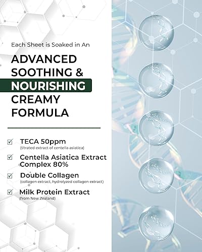 Miniatura 4 de CENTELLIAN 24 Madeca Mask (Extra Hidratante, 4 piezas) - Mascarilla Facial en Hoja, Ultra Hidratante y Calmante para Piel Seca y Sensible. Cuidado