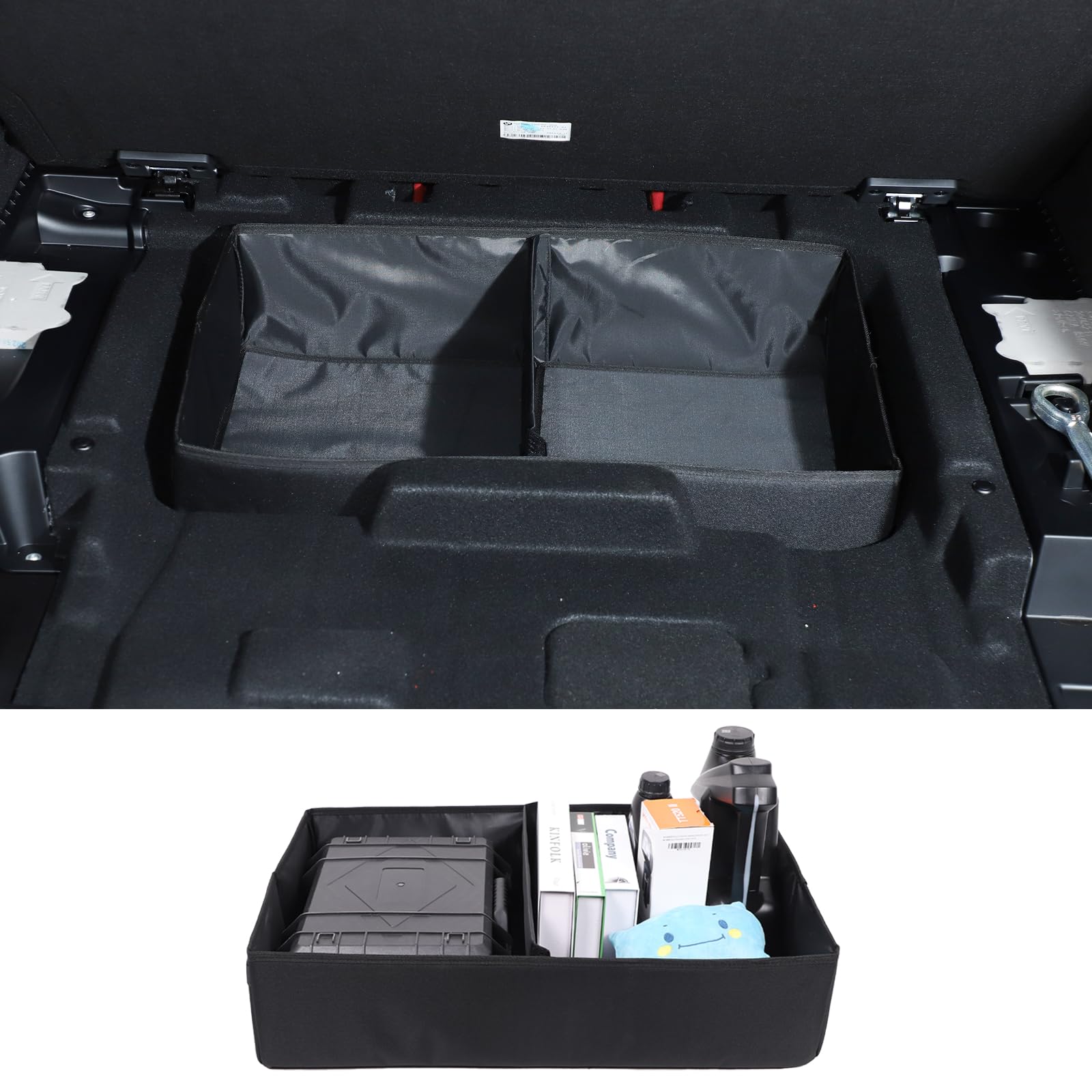 Organiseur caché de coffre compatible avec X3 G45 évite les objets volants sous la trappe
