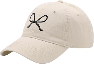 ANYZSCO Trendy Bow-Tie Trucker Hat Baseball Cap for Women Men - Y2K Adjustable UV Sun Protection Hat Hiking Travel