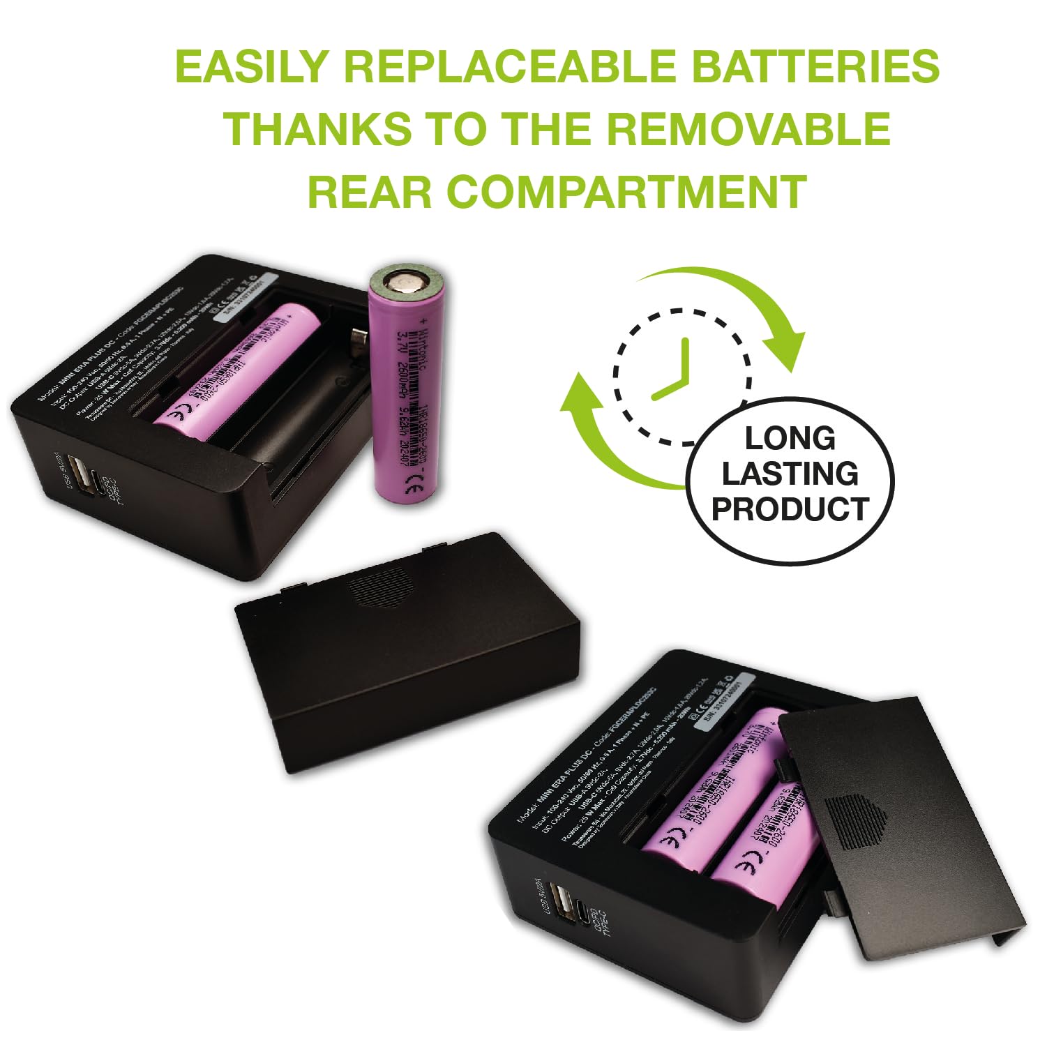 Tecnoware Mini UPS ERA PLUS DC, per WiFi/Modem, Videosorveglianza, non adatto PC Gaming e Console, USB-C, USB-A, PowerBank 5200Mah, Protezione continua Sbalzi Corrente, Protezione Blackout fino 240min