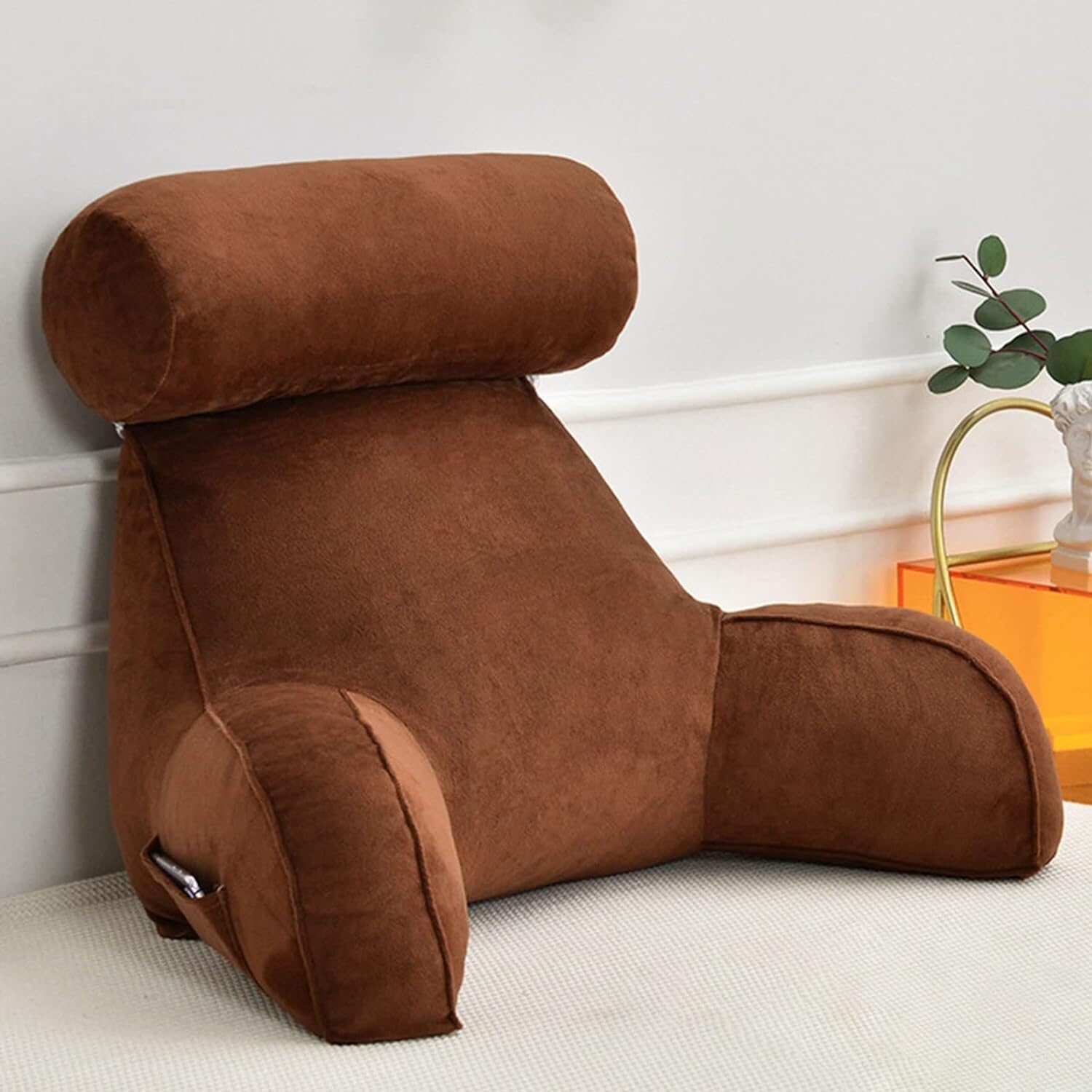 Coussin de dossier ergonomique pour corriger la posture au lit en lisant