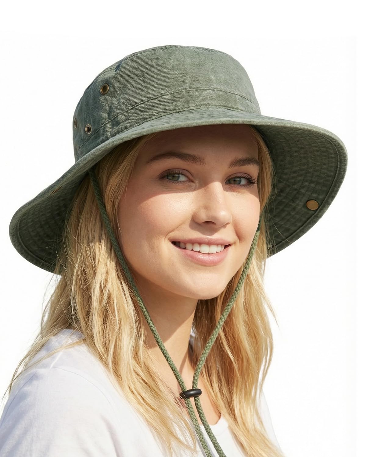 XL/XXL/3XL Sun Hats for Men Big Heads,Large UPF50+ Wide Brim Safari Boonie Hat,Oversized Bush Hat for Outdoor Hiking Climbing Fishing