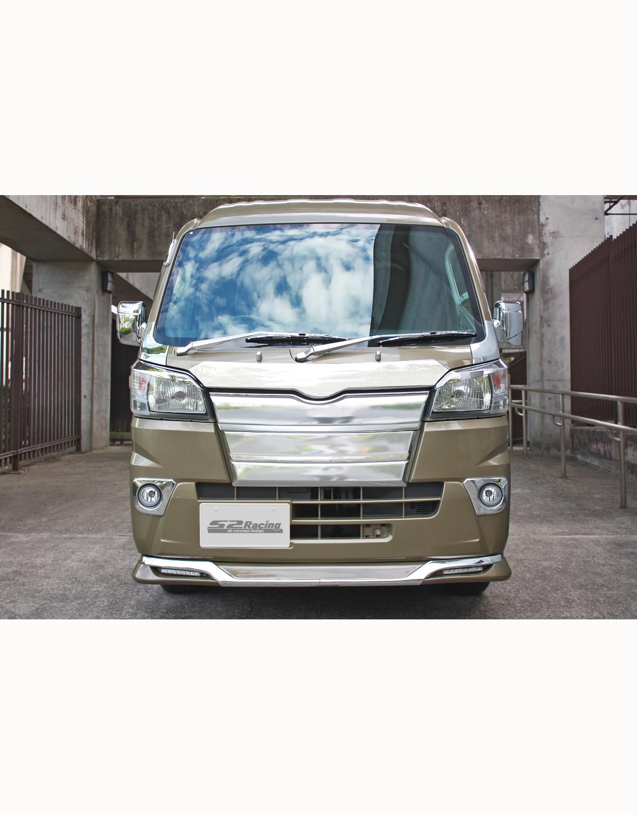Amazon | s2racing ボンネットメッキカバー ダイハツ ハイゼット500系 