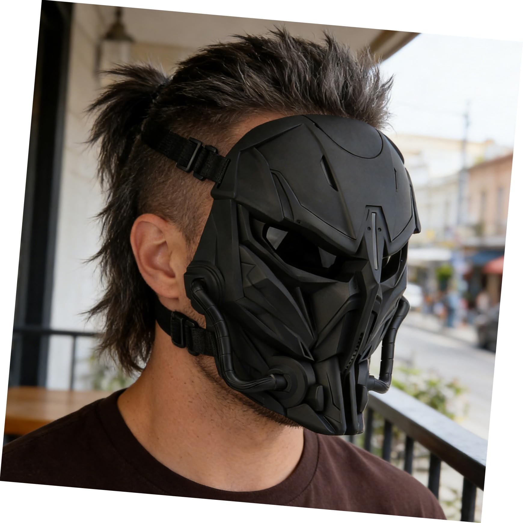 Maschera Protettiva Per Accessorio Per Cinema Versatile Design Punti Di Pressione Buona Ventilazione e Fascia Elastica Per Pratico e Sicuro