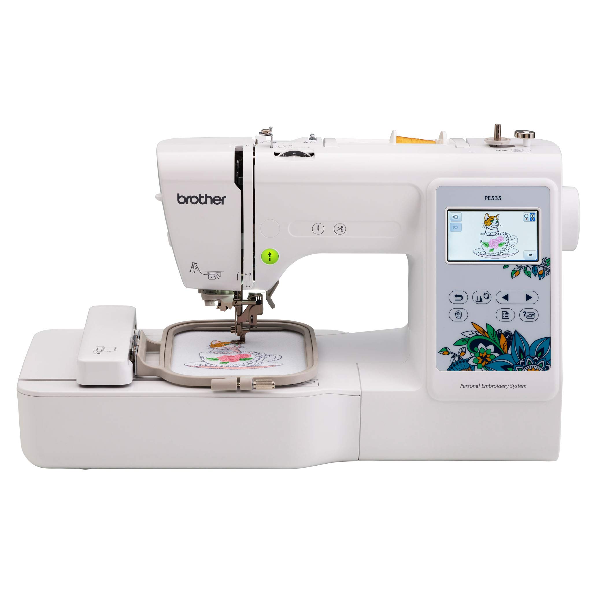 Brother Embroidery Machine, PE535, 80 Built-In Designs, Large LCD 