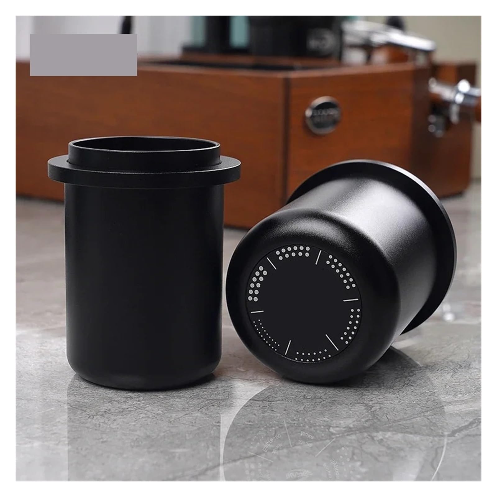 Espresso-Dosierbecher, Kompatibel Mit Allen 51–58 Mm Siebträgern, Espresso-Kaffeezubehör, Aus Aluminium(Black 51-54mm)