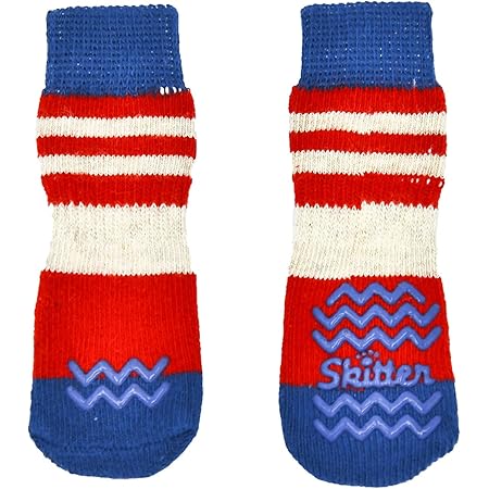 Amazon Kingsie ペット用靴下 犬用 ソックス 4個セット 滑り止め 黒 かわいい 柔らかい 肉球保護 防寒 ペット用品 クリスマス 室内 室外 Xl Kingsie ブーツ プロテクター 通販