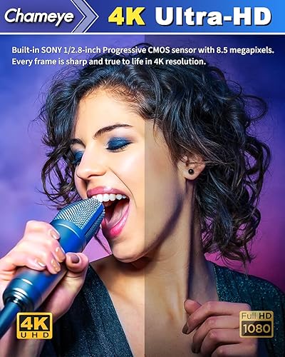 Miniatura 3 de Chameye Cámara PTZ 4K 20X Zoom óptico, PTZ cámara de sala de conferencias 4K, IP/PoE/USB3.0/HDMI, cámara de transmisión en vivo para educación de