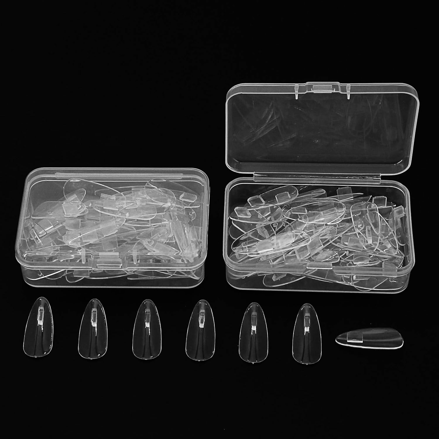 100PCS Clear Replacement Nail Tips for CS200, CS300, C-200, C-300 Nail Color Display Book