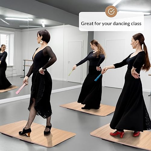 Vista 12 de ODOXIA Tabla de grifo para baile de claqué Pista de baile portátil para cualquier superficie Pista de baile acolchada Alfombra de pista