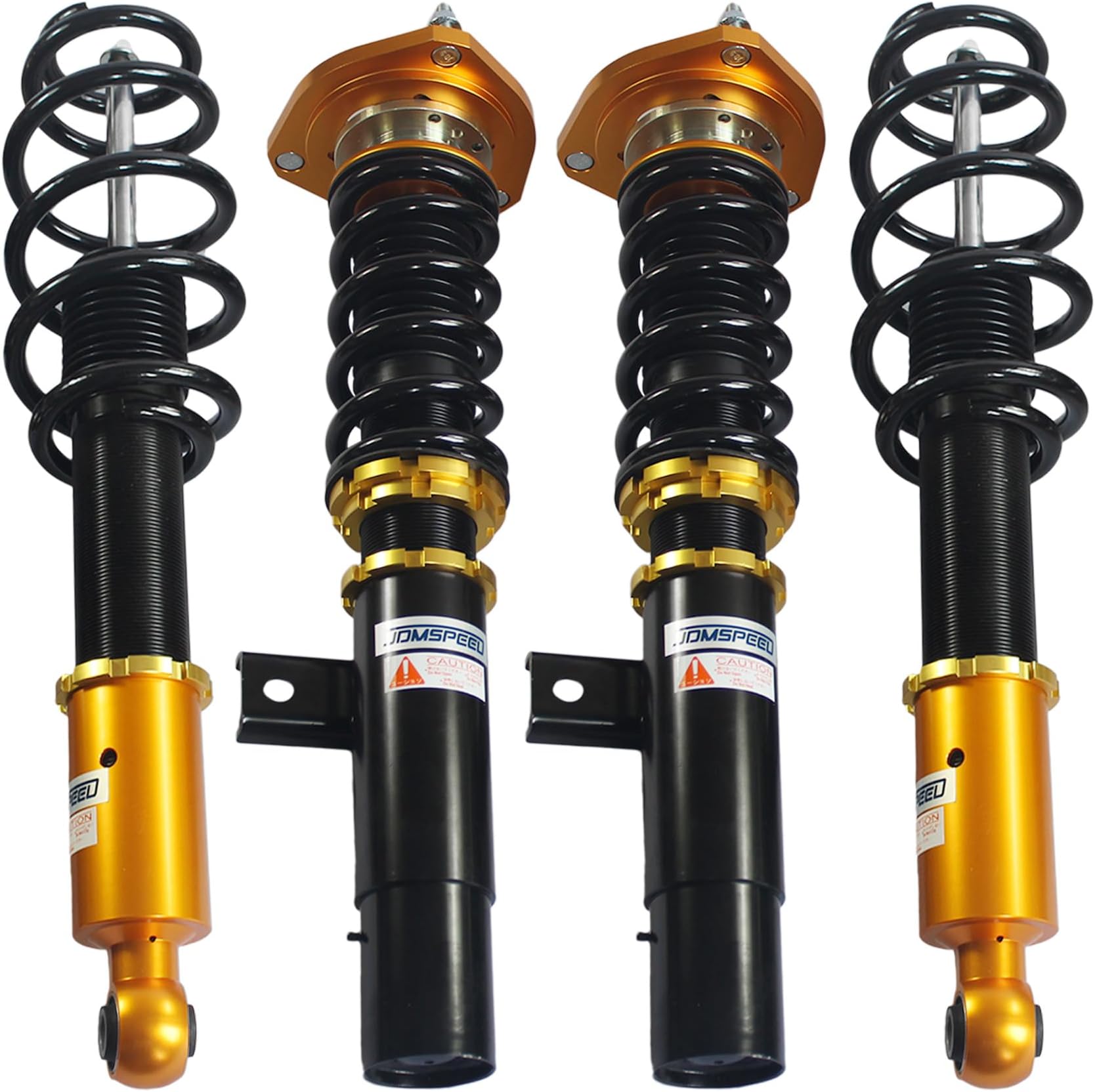 JDMSPEED New Gold Full Coilover Struts Shock Suspension Kit Replacement For VW GTI/ 06-09 Golf MK5 03-07