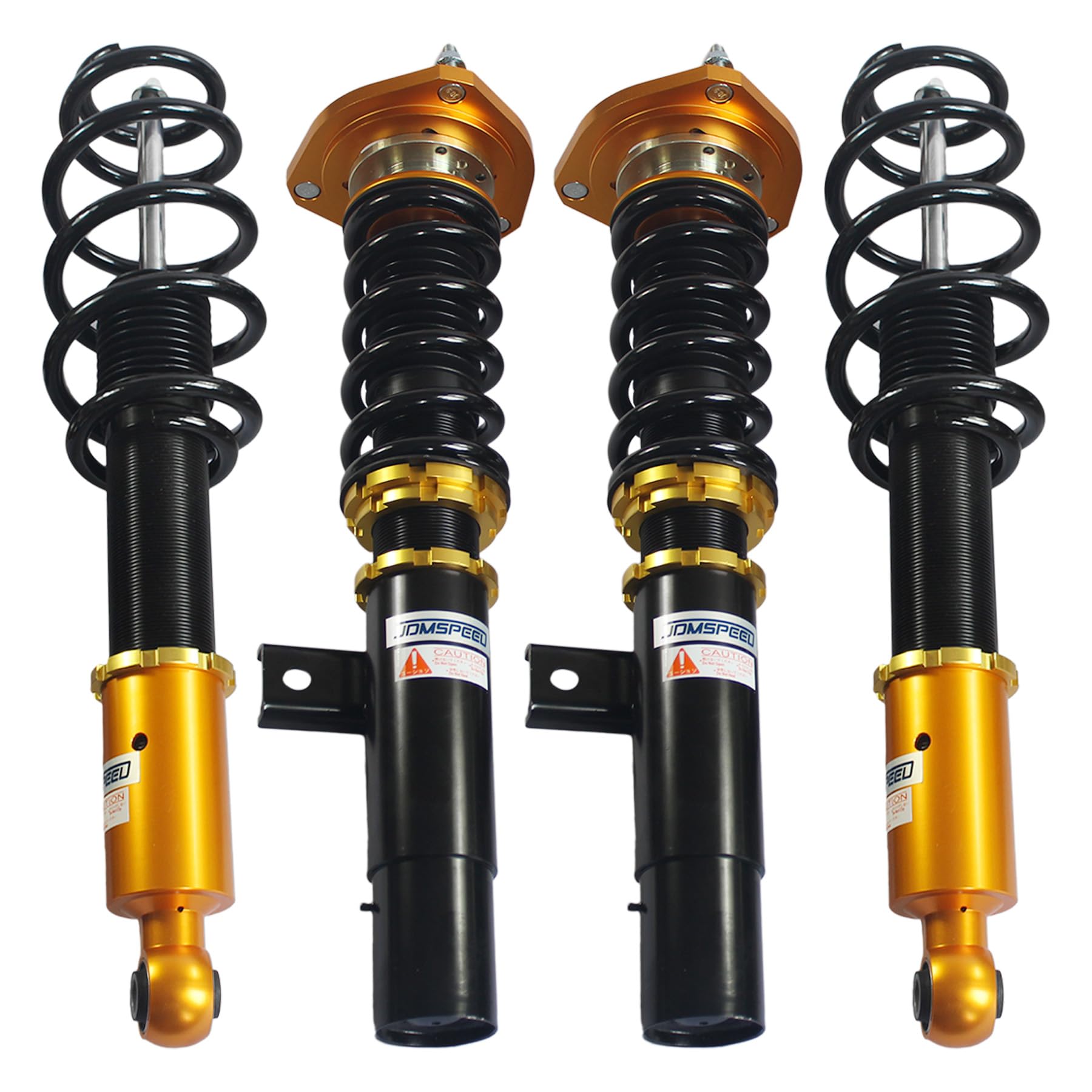 JDMSPEED New Gold Full Coilover Struts Shock Suspension Kit Replacement For VW GTI/ 06-09 Golf MK5 03-07