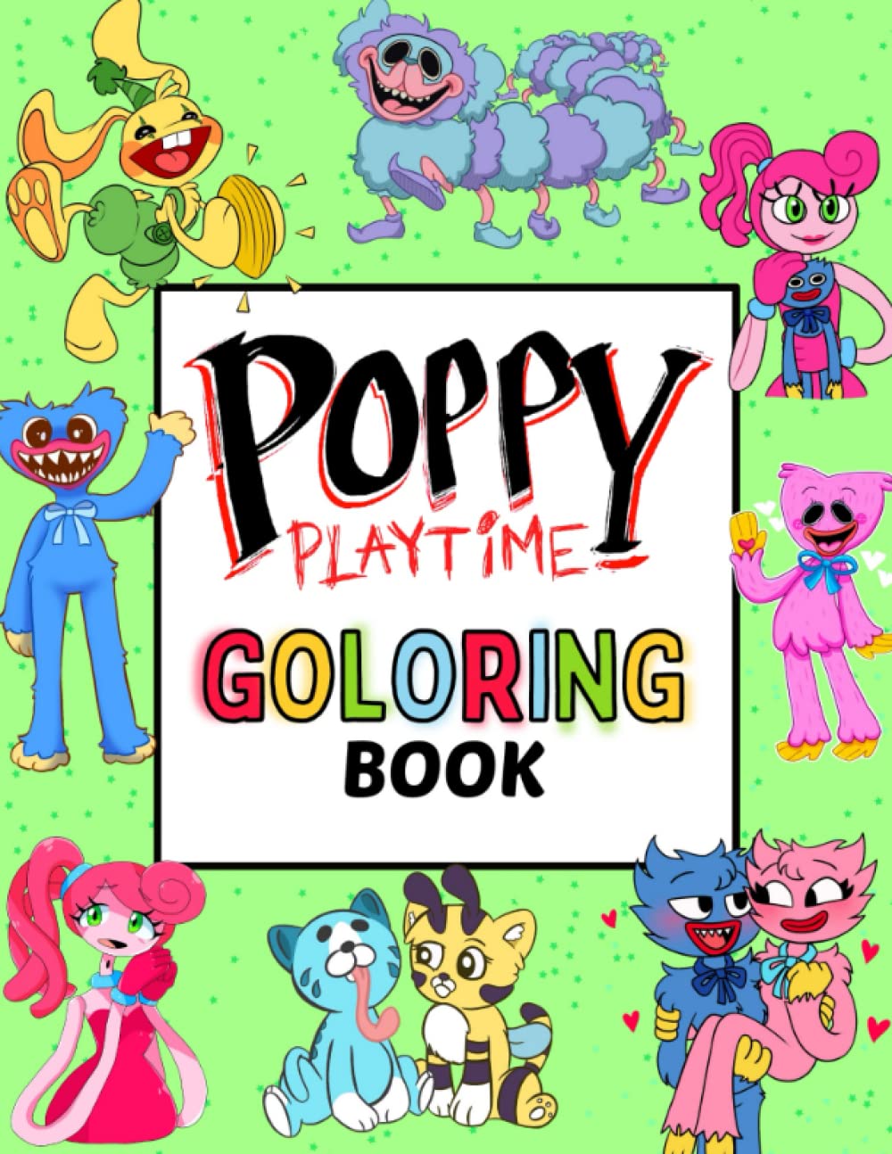 Poppy Playtime Coloring Book 60 Poppy Playtime Illustrations For Kids ...