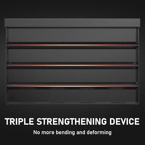 Miniatura 7 de Utheer Plancha antiadherente de nanocerámica de 25 x 16 pulgadas para parrillas de gas y carbón, parte superior plana universal con ranura para