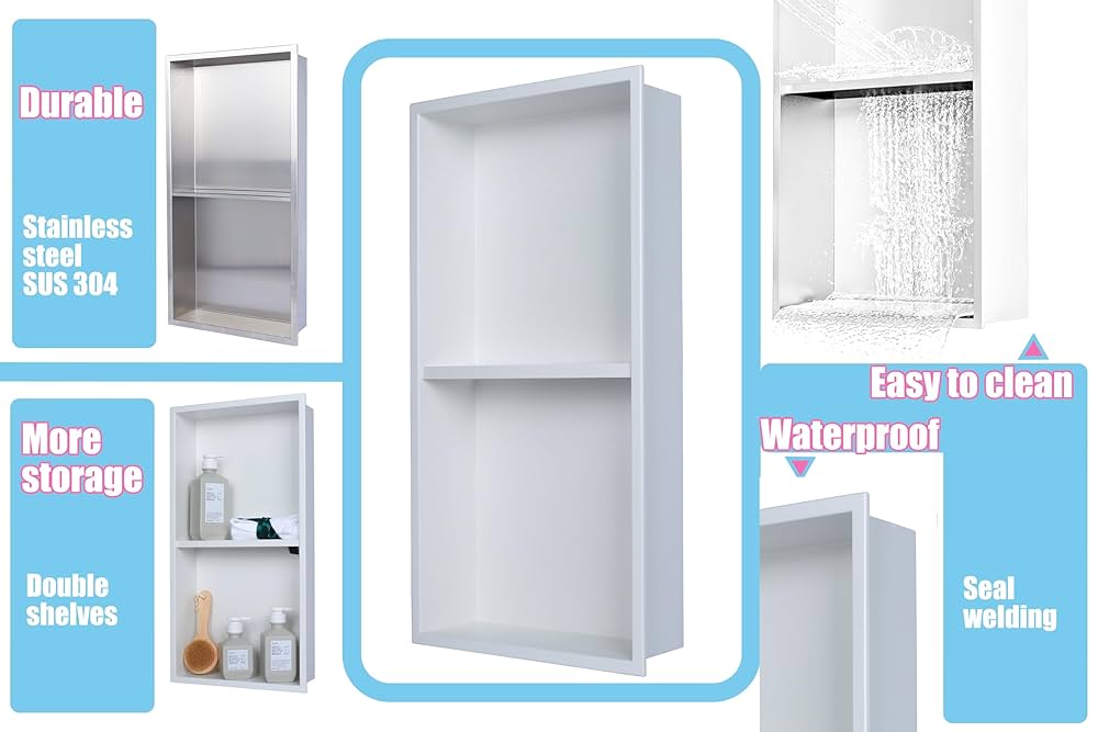 nicho★ Amazon.com: IKITRAEE Recessed Wall Niche for Shower Room