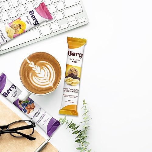 Miniatura 2 de Berg Oat N' Energy Bites - Pan de plátano de chocolate negro - Sin OMG, sin gluten, sin lácteos, sin soja y vegano - Snack Energy - 1.5 onzas,