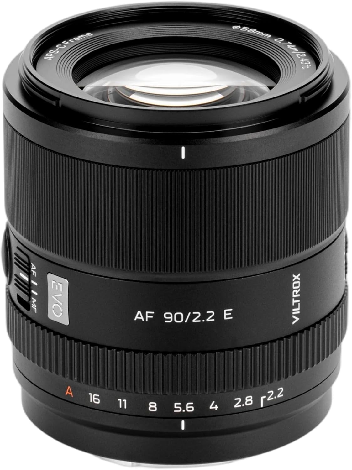 VILTROX 90mm F2.2 EVO E Lens, AF 90mm f/2.2 E for Sony E-Mount, APS-C Portrait Telephoto Prime Lens for Sony E ZV-E10 II A7C II A6400 A7R V FX3 A7S III A6700 A93 A7 III FX30 3 71puRoUNjML. AC SL1500
