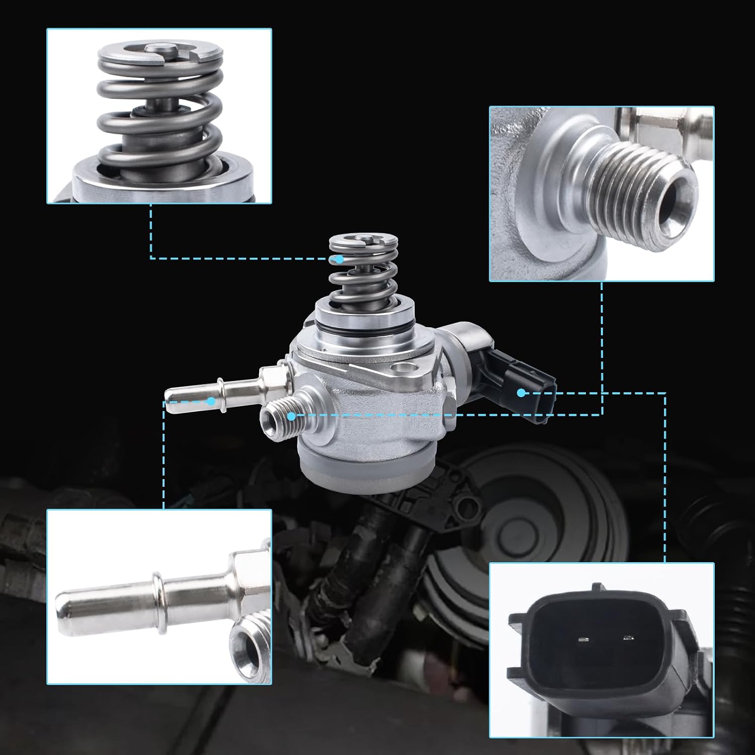 BL3Z-9350-D High pressure fuel pump - Replace with Ford F-150 Expedition Transit-150 Transit-250 Transit-350 HD Lincoln Navigator - OEM:GDP204 BL3Z-9350-A