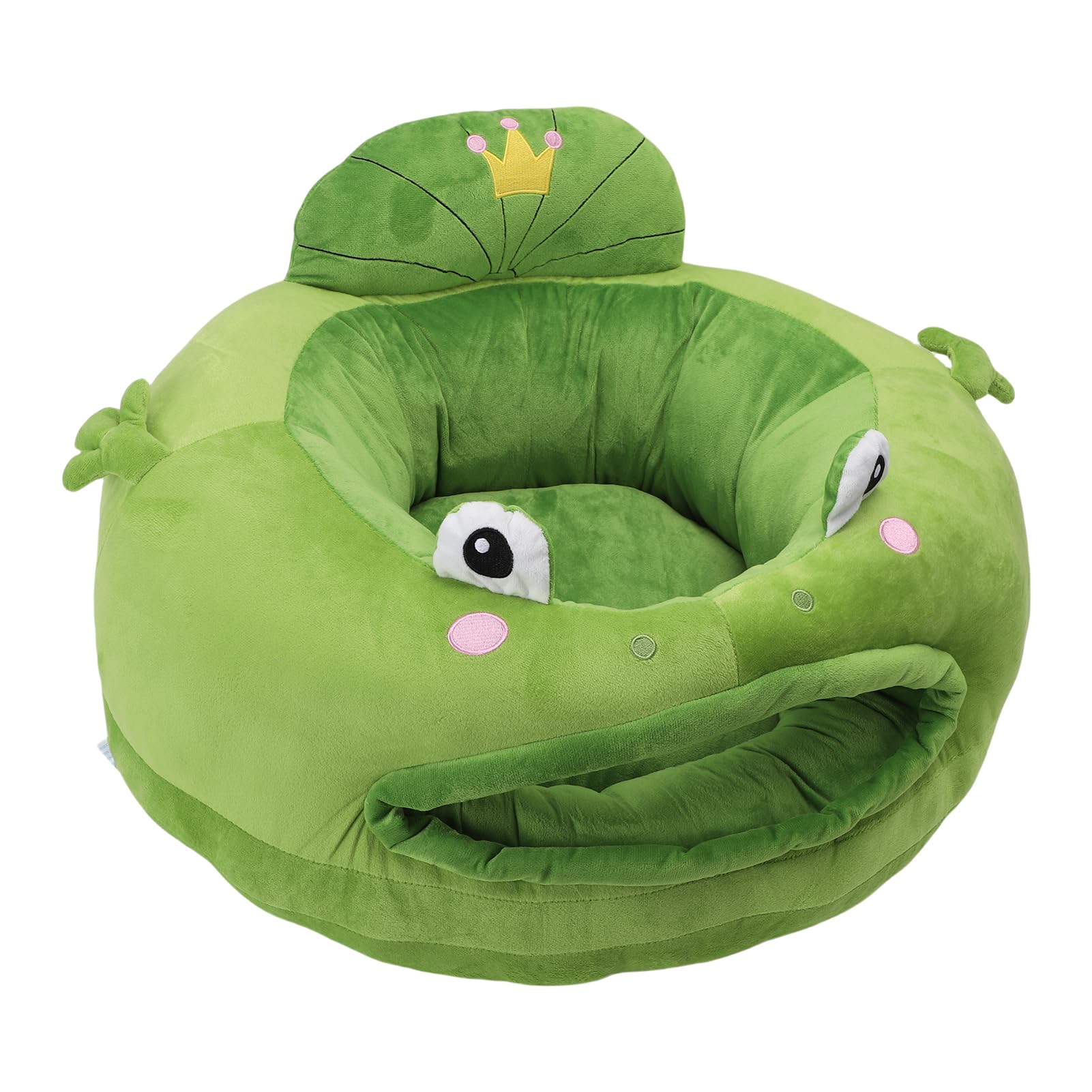 mingzhe Sedia da Sit Up per Bambini in Peluche a Forma di Cartone Animato, Sedile di Supporto Morbido per Neonati con Cuscino Ergonomico Paraurti a 360°, Design Salvaspazio Bambini (Stile 2)