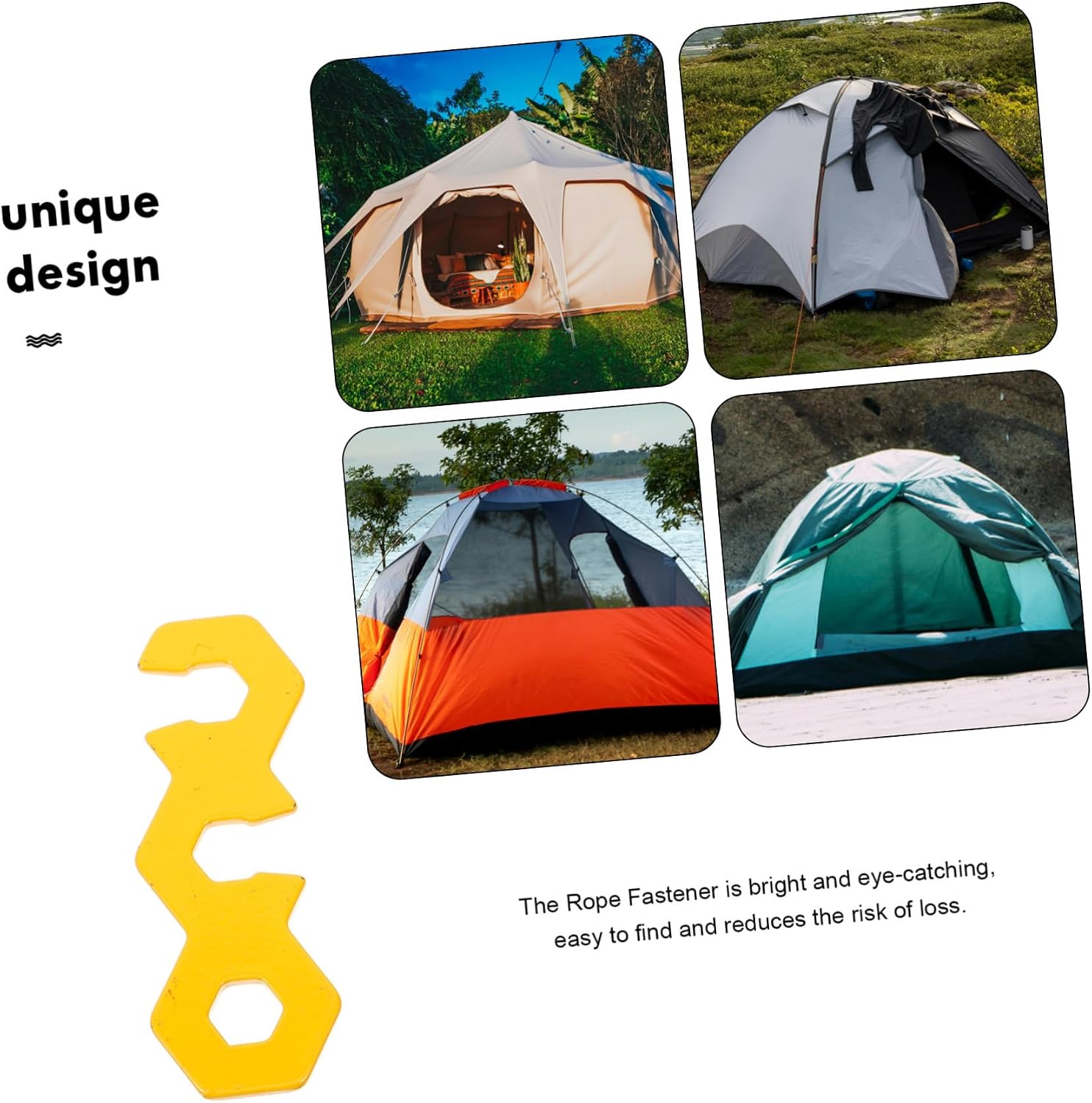 10pcs Anti-Slip Tent Rope Buckles Lightweight Outdoor Camp Rope Adjusters for Windproof Tent Guy Canopy Tarp Fasteners Camping Hiking Accessories