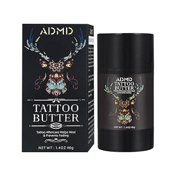 Tattoo Care Balm, Aftercare Butter for Tattoos - Color Enhancing Moisturizer to Keep Ink Bright, Soothes & Protects Skin, 40g /1.41oz