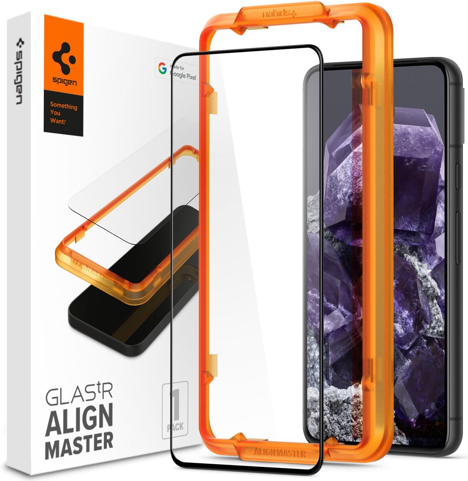 GLAStR Align Master for Google Pixel 8 Screen Protector Premium Tempered Glass [Case Friendly - Edge to Edge] - 1 Pack