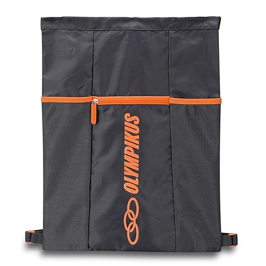Mochila Gym Sack Olympikus cinza/laranja