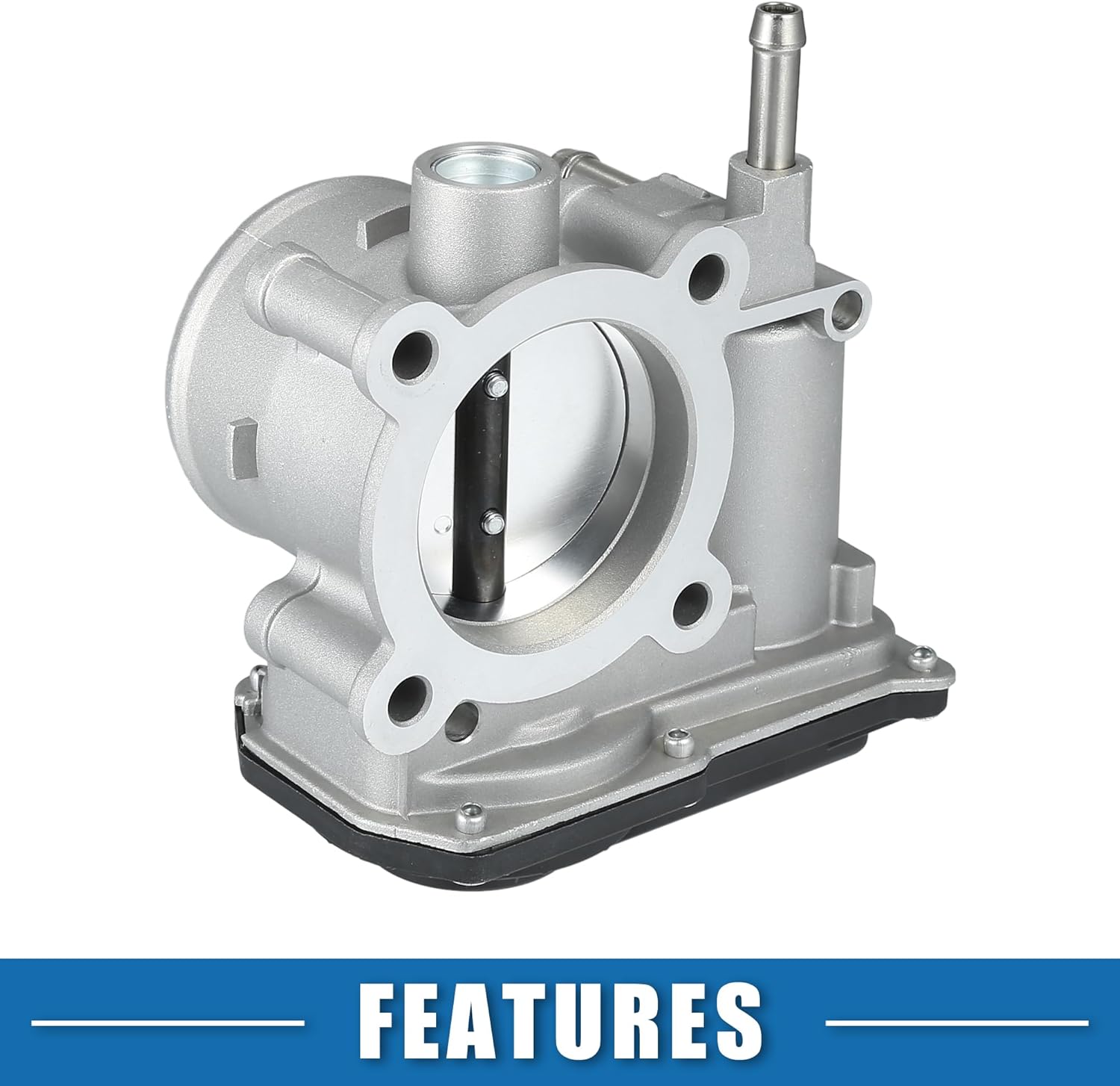 Throttle Body Assembly No.22030-0T080 56mm Throttle Body Actuator for Toyota Corolla 1.8L L4 - Gas 2011-2019 Aluminum Alloy Silver Tone