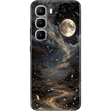 Infinix Hot 60 Pro Plus ile Uyumlu K l f, Yald zl  Y ld zlar Temal  Desenli, Darbe Emici Silikon