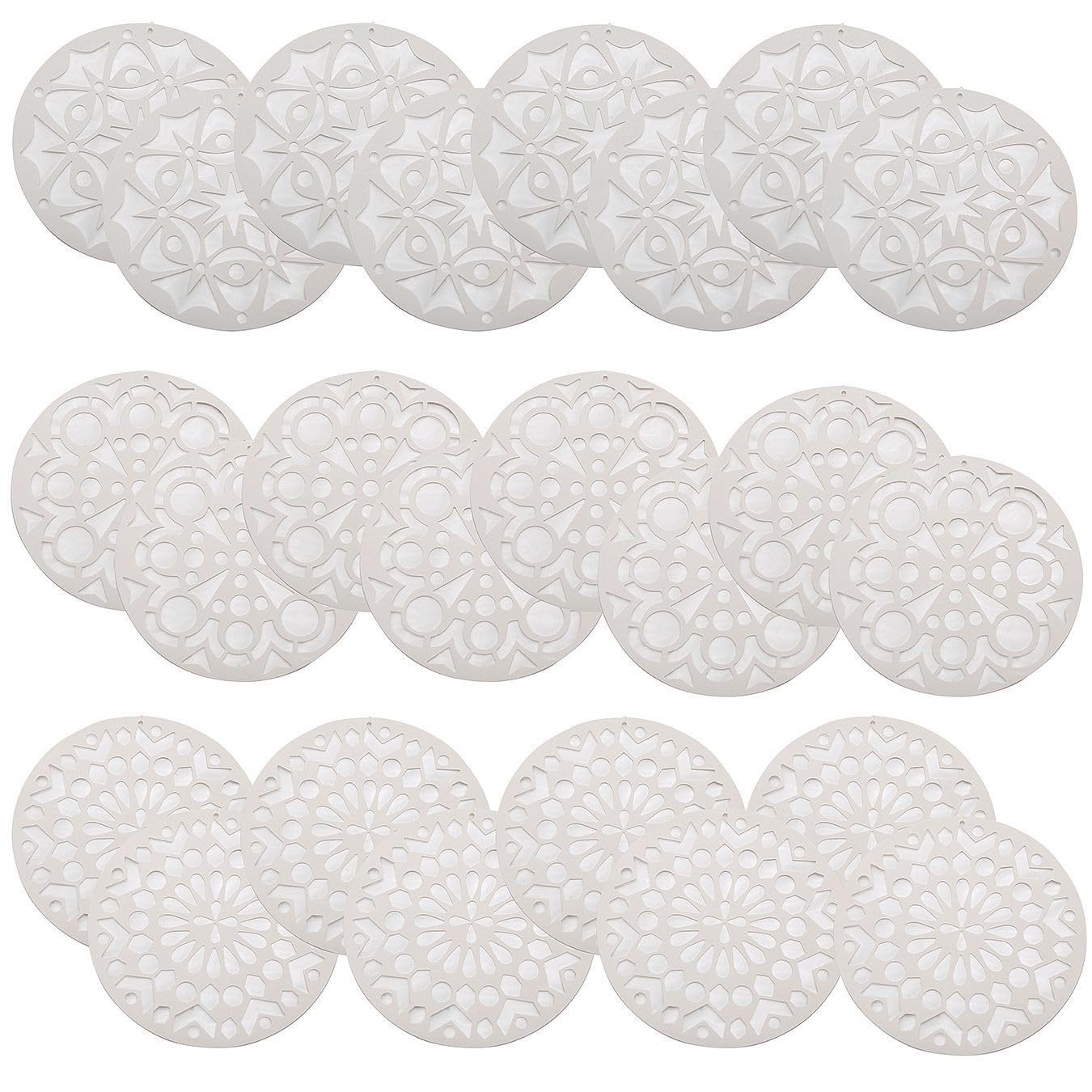 S&S Worldwide Sun Catcher Mandalas, Round 10" (Pack of 24) - Decorative Chipboard Art for Windows