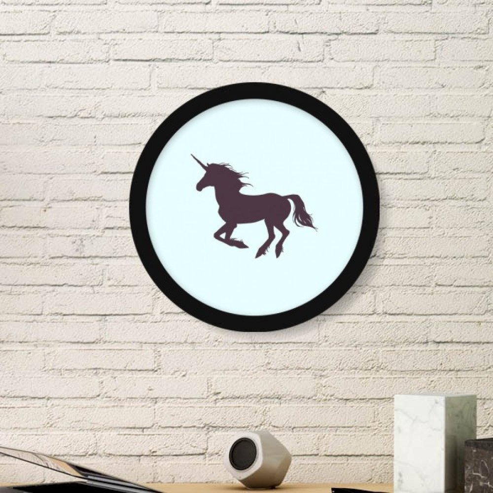Cadre photo de licorne en bois noir : une idee cadeau originale pour anniversaire et fete