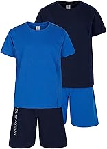Boys 2 Pack Short Pyjamas Nightwear PJ Sets Twin Pack 9 10 11 12 13 14 15 16 Years