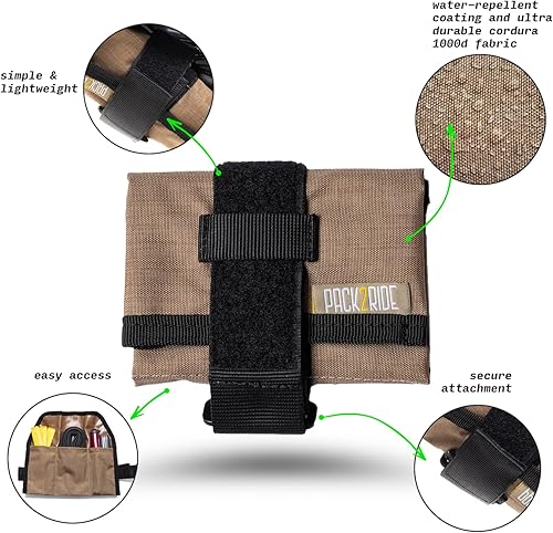 Miniatura 2 de Blossom - Bolsa para sillín de bicicleta, resistente al agua, tela Cordura duradera y soporte para kit de herramientas de bicicleta, almacenamiento