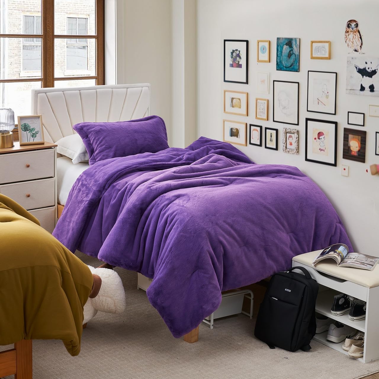 Byourbed Love Thick - Chunky Bunny Coma Inducer® Oversized Queen Comforter Set - Wild Purple
