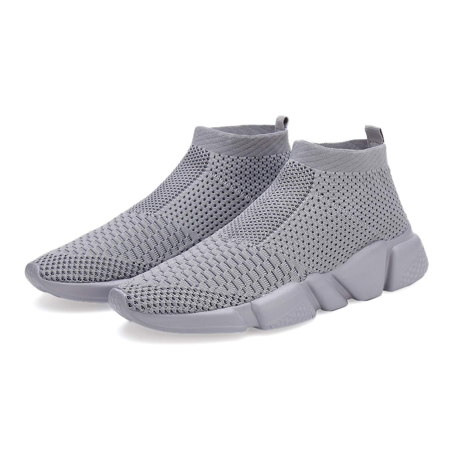Men's Running Knit Comfortable Lightweight Breathable Casual Sports Shoes Fashion Sneakers Slip-On Walking Shoes