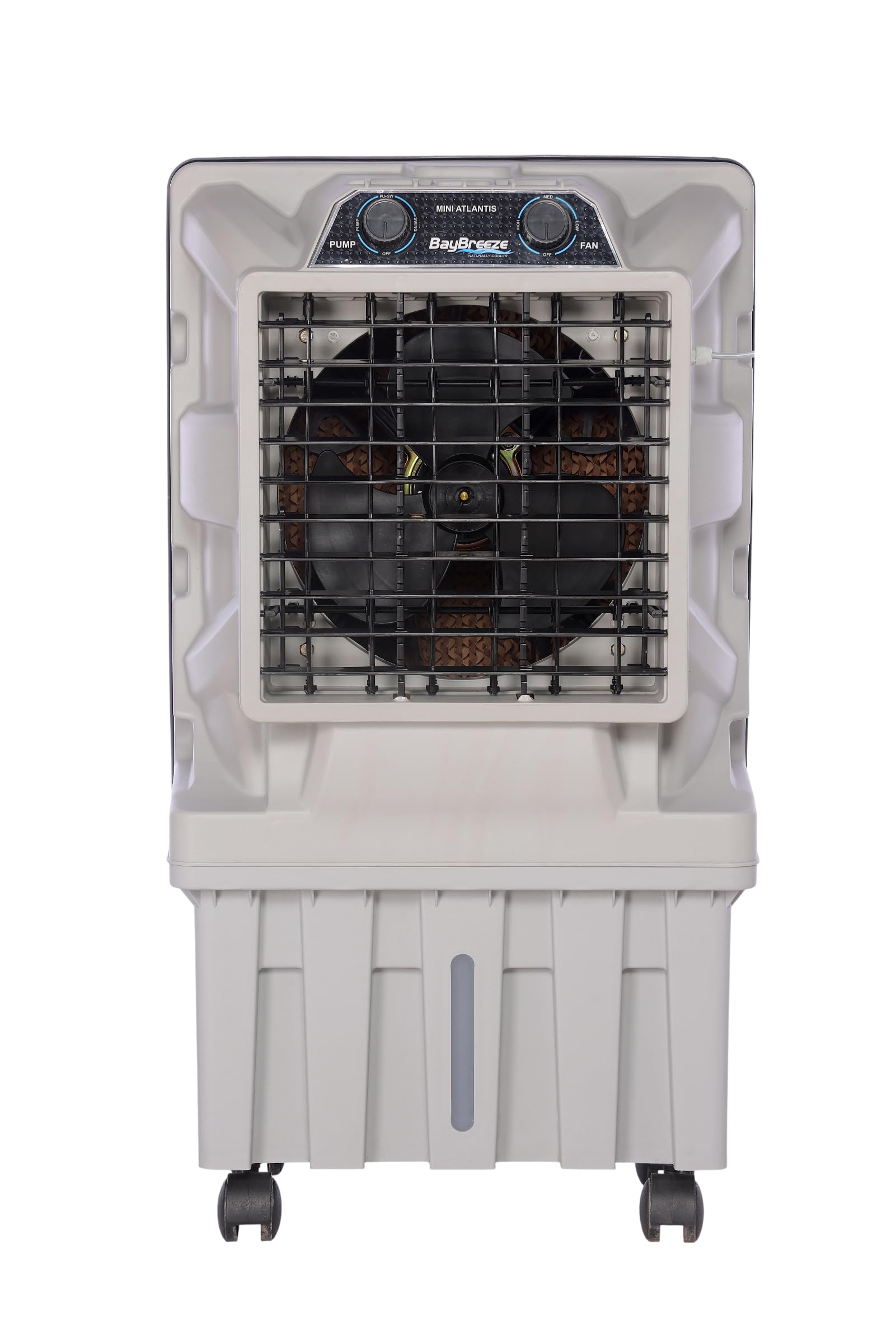 BAYBREEZE Mini Atlantis Air Cooler, Virgin Engineering Plastic Body | Compact Cooling System, Portable Design, Energy Efficient Performance for Bedroom, Office & Small Spaces | Light Grey & Dark Grey-image-34