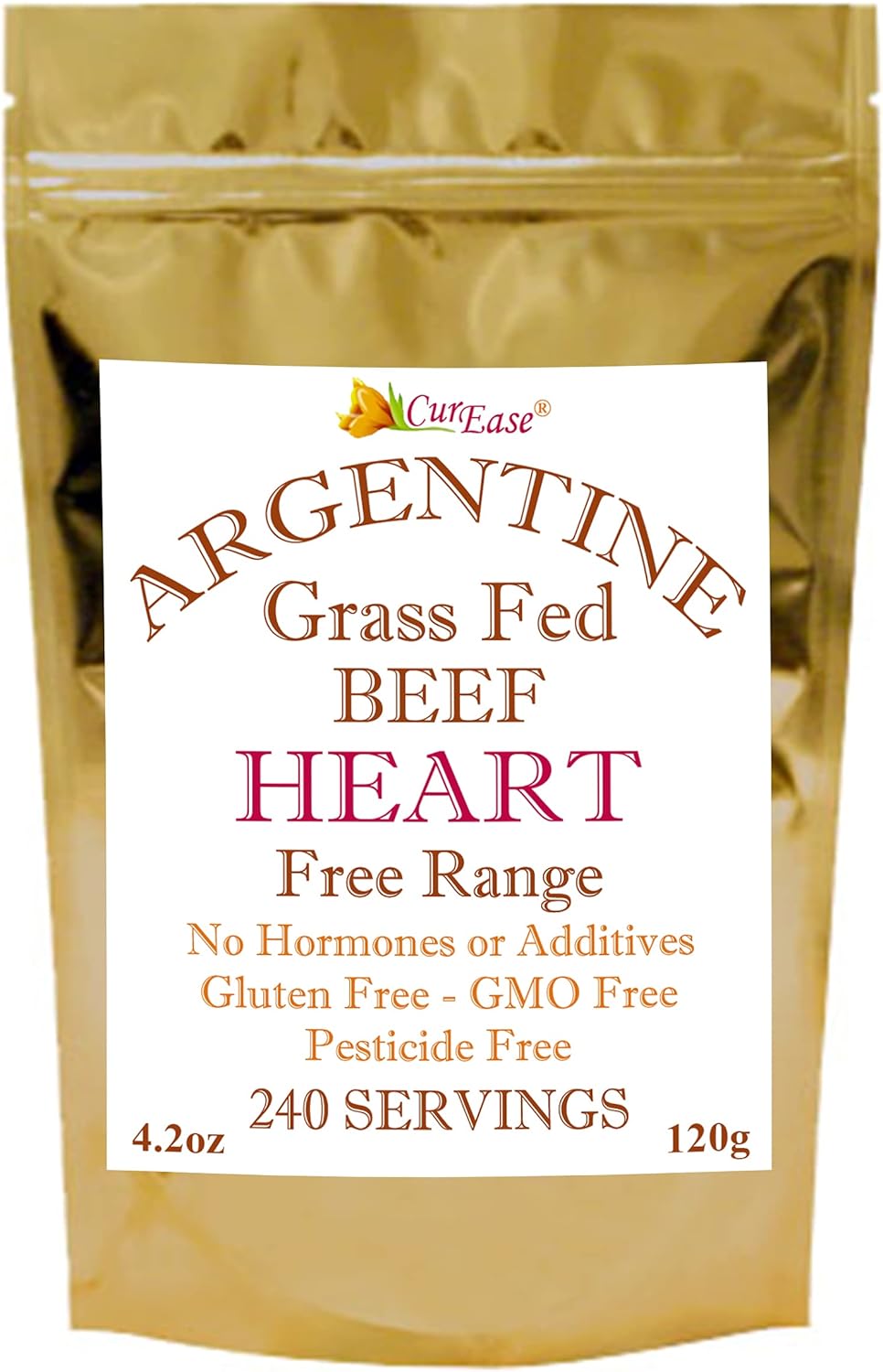 Beef Heart Powder from Argentine Bovine (Beef) 4.2 oz Bag