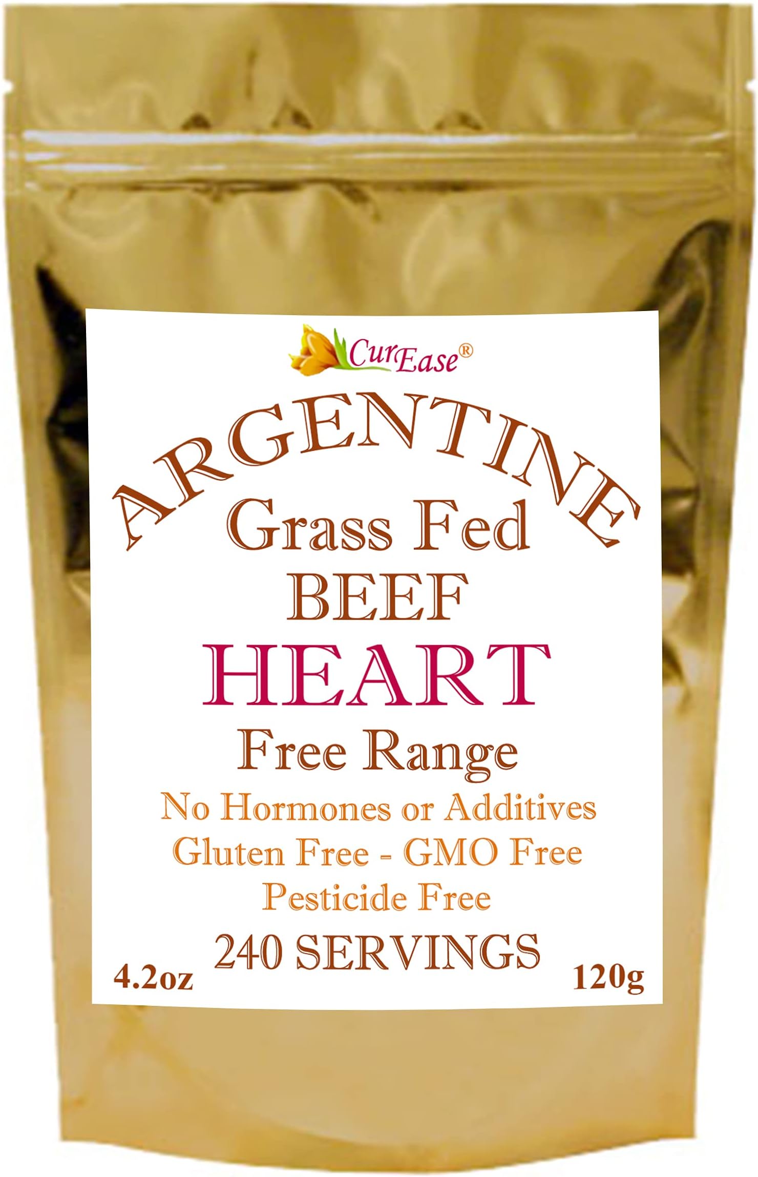 Beef Heart Powder from Argentine Bovine (Beef) 4.2 oz Bag