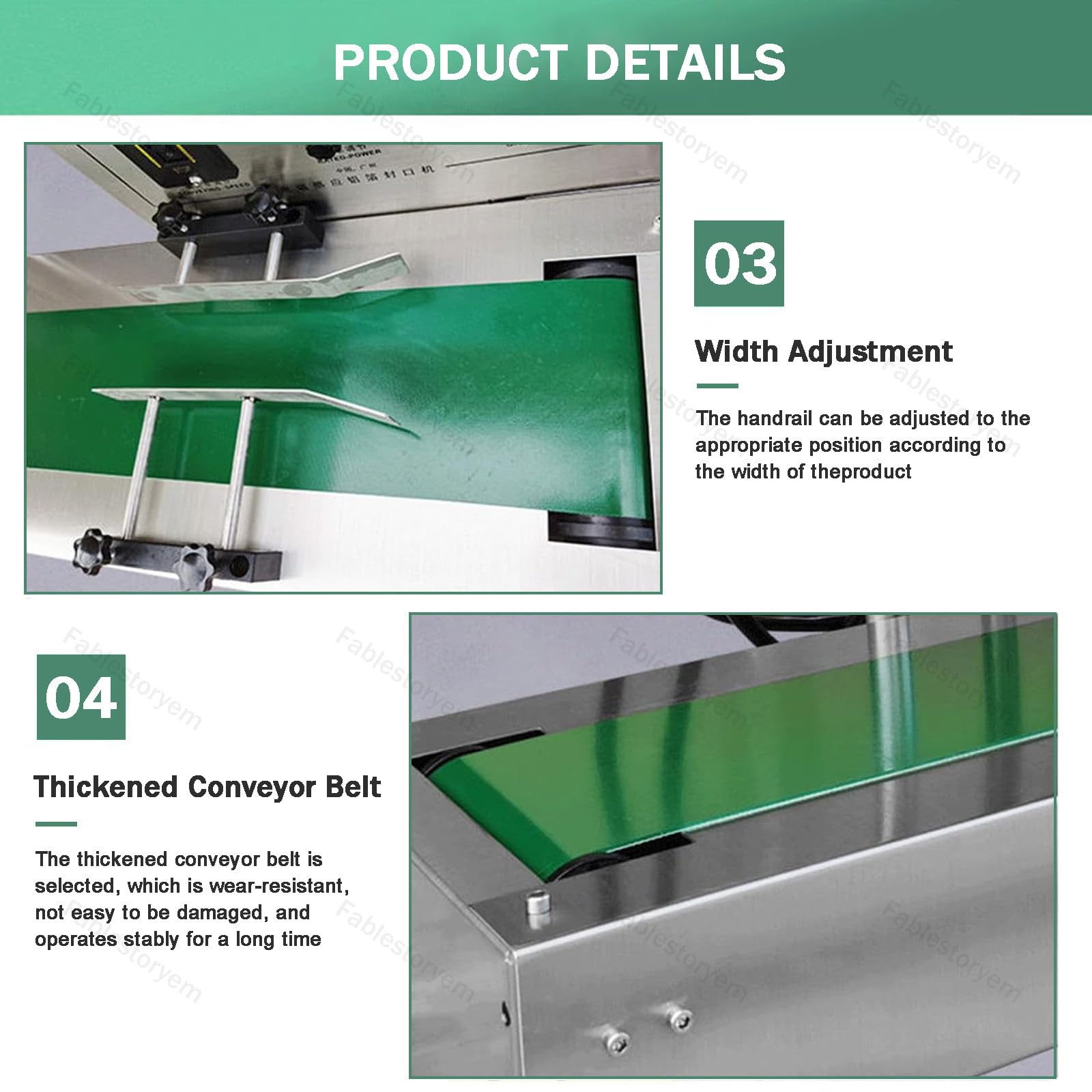 Máquina selladora por inducción, sellado continuo de tapas de papel de aluminio, sellado electromagnético automático para botellas de 20-300 mm de altura, 220 V