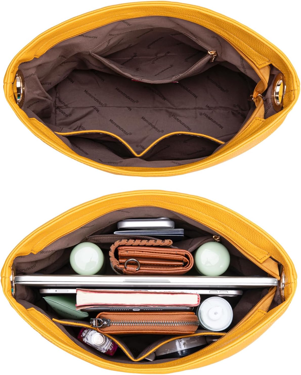 Montana West Medium Hobo Bags for Women Top Handle Satchel Shoulder Purse Bucket Handbag - Image 6