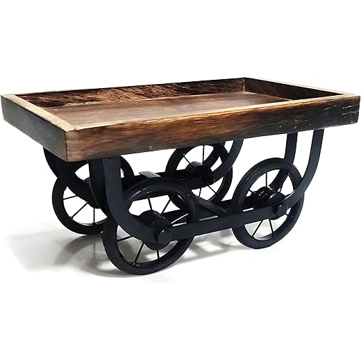 Doon Wooden Thela Trolley Tray