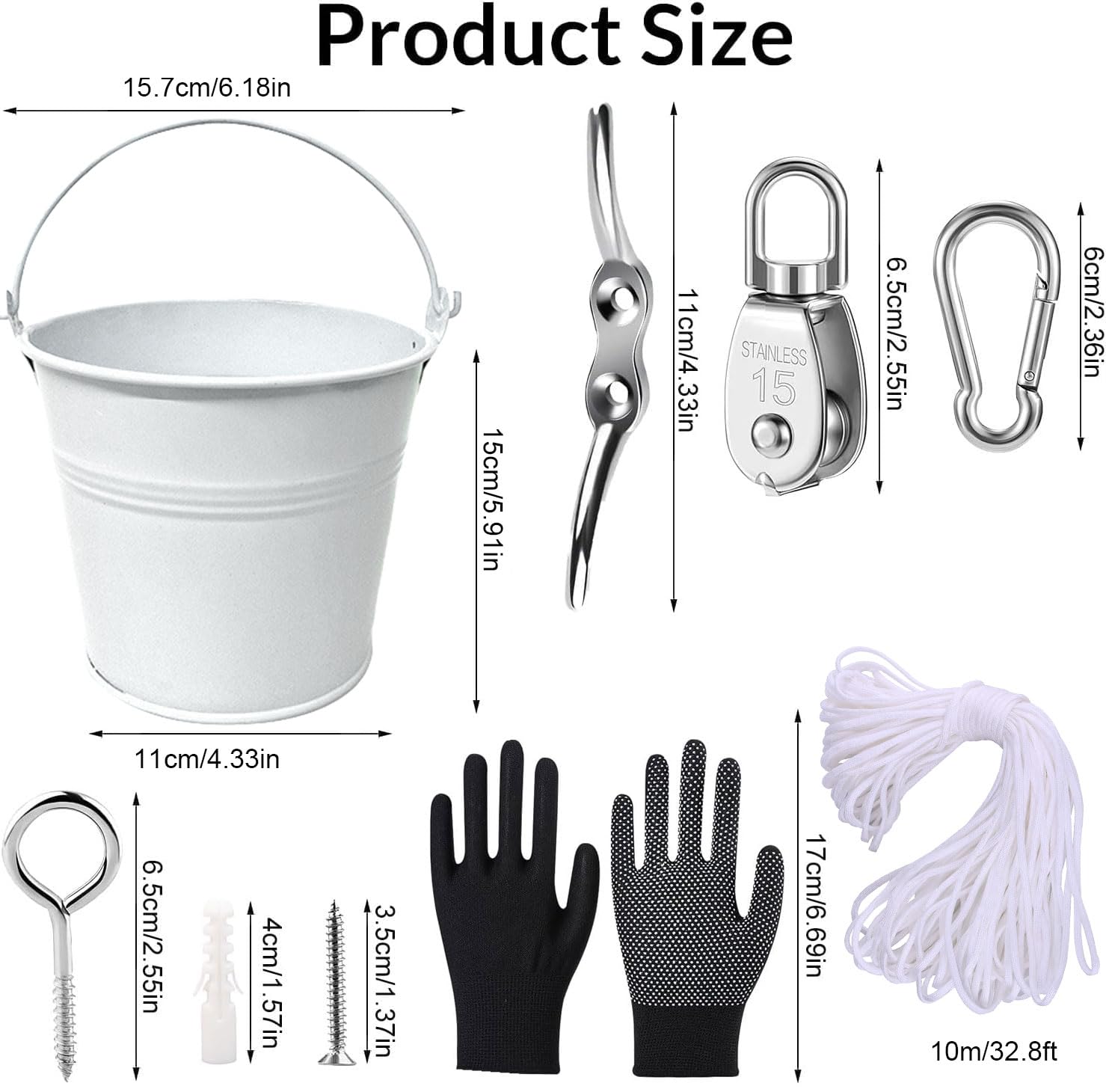 Giocattolo Puleggia Con Secchio Per Bambini | Per Case Sull'Albero E Giardino, Dai 3 Anni